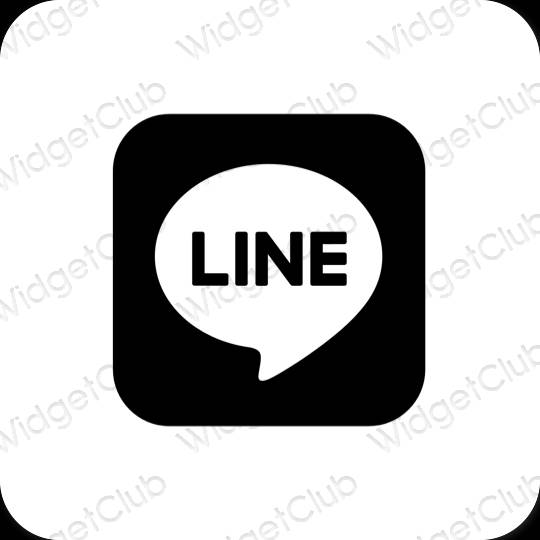 Esthetische LINE app-pictogrammen