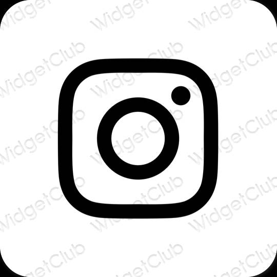 Estetické ikony aplikací Instagram
