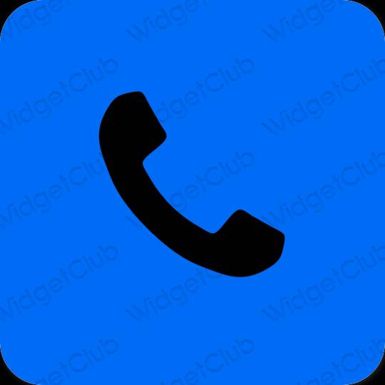 Stijlvol blauw Phone app-pictogrammen