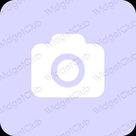 Estetis ungu Camera ikon aplikasi