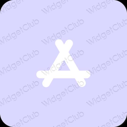 Estetis ungu AppStore ikon aplikasi