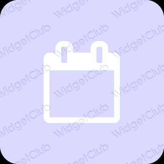 Æstetisk pastel blå Calendar app ikoner