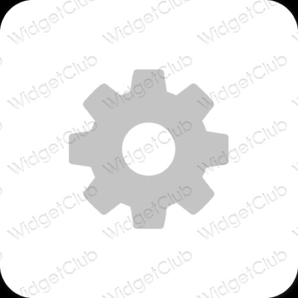Esthetische Settings app-pictogrammen