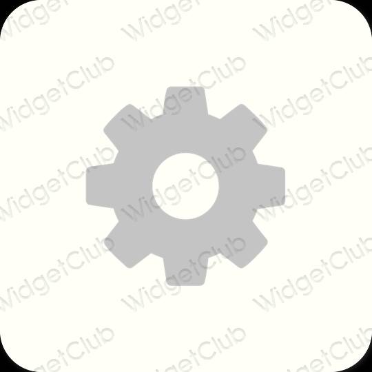 Esthetische Settings app-pictogrammen