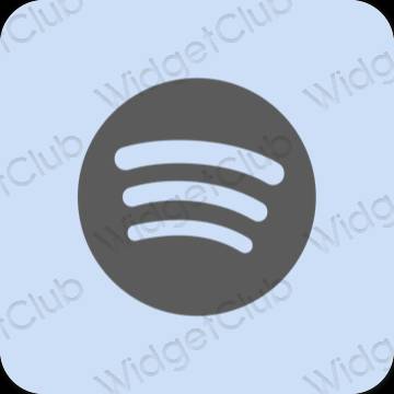 Estetis ungu Spotify ikon aplikasi