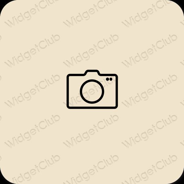 Estetis krem Camera ikon aplikasi