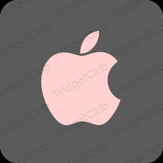Ästhetisch grau Apple Store App-Symbole