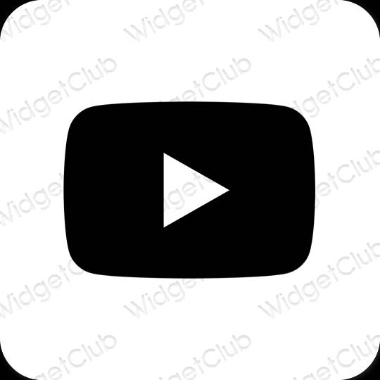 Esthetische Youtube app-pictogrammen