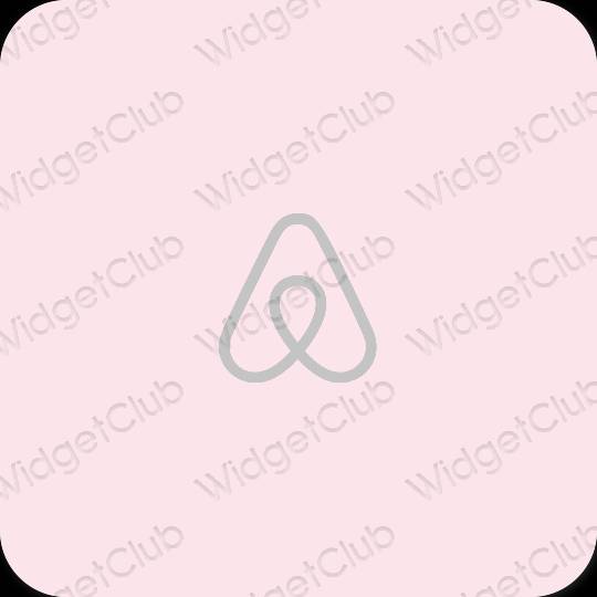 Esthetische Airbnb app-pictogrammen