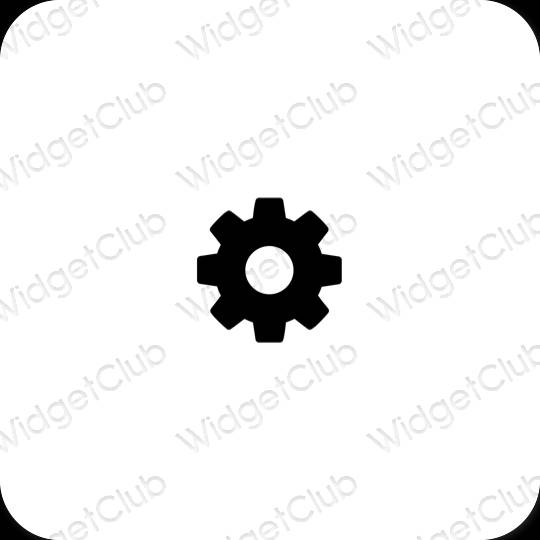 Aesthetic Settings app icons
