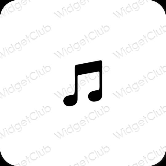 Esthetische Apple Music app-pictogrammen