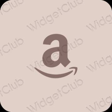 Естетичний бежевий Amazon значки програм