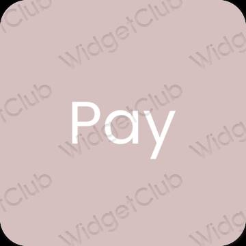 Icônes d'application PayPay esthétiques