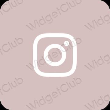 审美的 粉色的 Instagram 应用程序图标