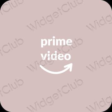 Естетичен пастелно розово Amazon икони на приложения