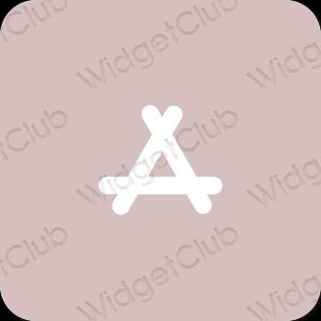 Estetic roz AppStore pictogramele aplicației