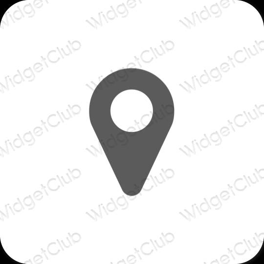 Esthetische Map app-pictogrammen