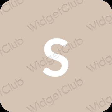 Estetyka beżowy SHEIN ikony aplikacji