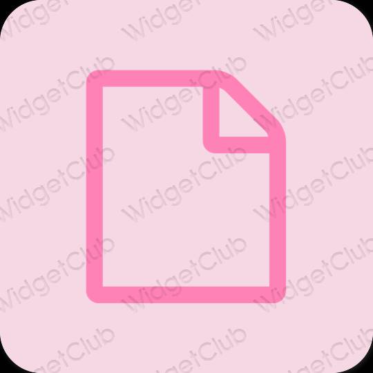 Aesthetic Notes app icons