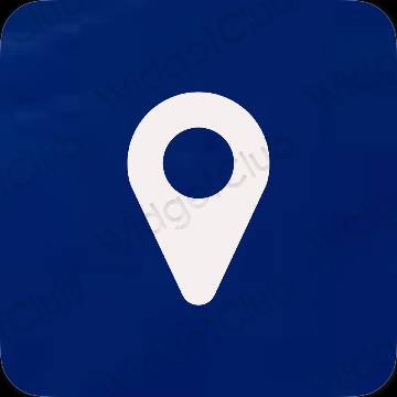 សោភ័ណ ពណ៌ស្វាយ Map រូបតំណាងកម្មវិធី