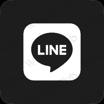 Ikon aplikasi estetika LINE
