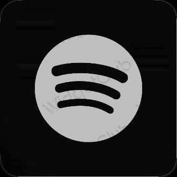 Estetické ikony aplikací Spotify