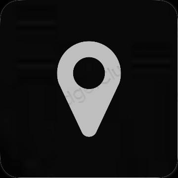 Estetické ikony aplikací Google Map