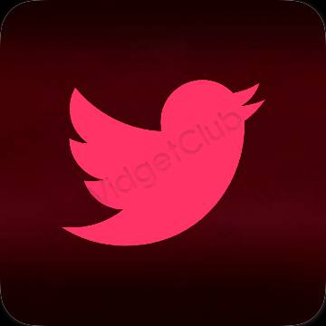 សោភ័ណ ពណ៌ផ្កាឈូកអ៊ីយូតា Twitter រូបតំណាងកម្មវិធី