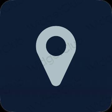 Aesthetic Google Map app icons