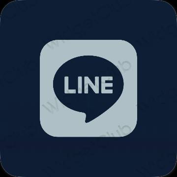 Ikon aplikasi estetika LINE