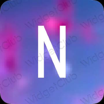 Icônes d'application Netflix esthétiques