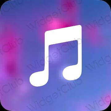 Estetické ikony aplikací Apple Music
