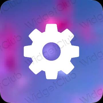 Aesthetic Settings app icons