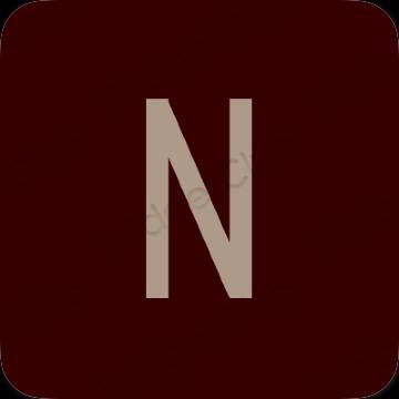 Icônes d'application Netflix esthétiques