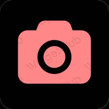 Estetski ružičasta Camera ikone aplikacija