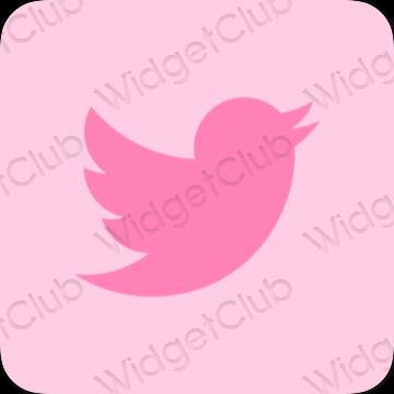 រូបតំណាងកម្មវិធី Twitter សោភ័ណភាព