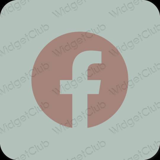Естетски зелена Facebook иконе апликација