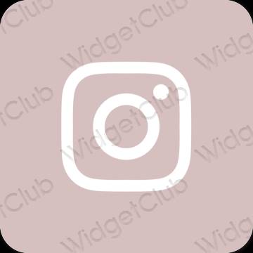 Estetik pembe Instagram uygulama simgeleri