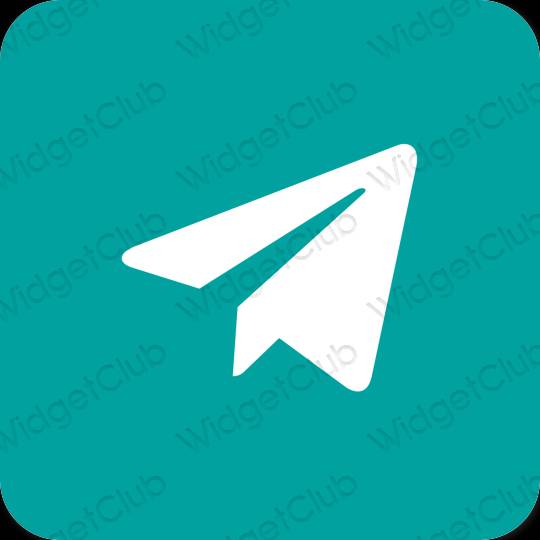 Estética Telegram ícones de aplicativos