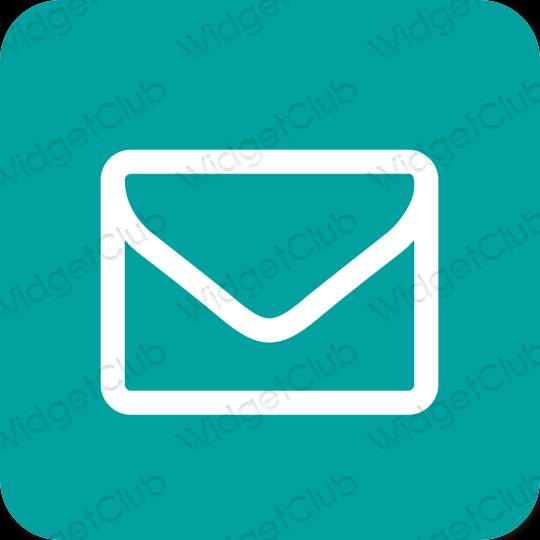 Естетски Плави Mail иконе апликација
