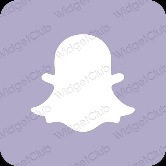 Estético azul pastel snapchat ícones de aplicativos