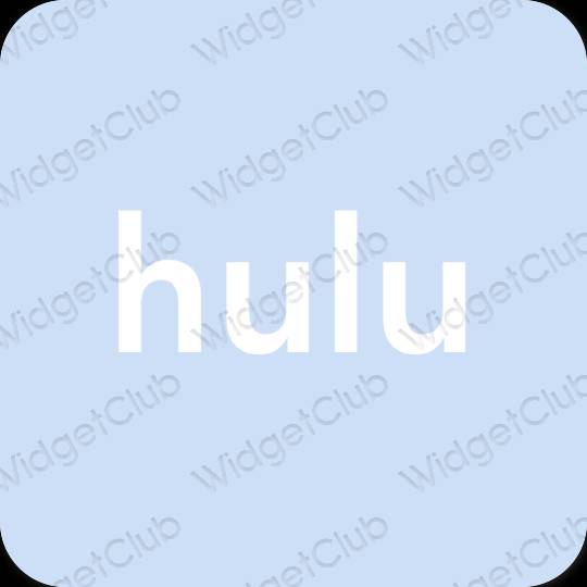 Estetski pastelno plava hulu ikone aplikacija