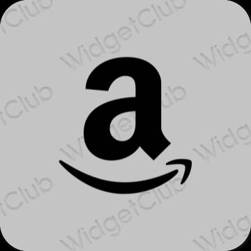 Estetis Abu-abu Amazon ikon aplikasi