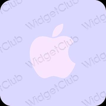 Estetik ungu Apple Store ikon aplikasi