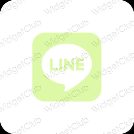 جمالية LINE أيقونات التطبيقات