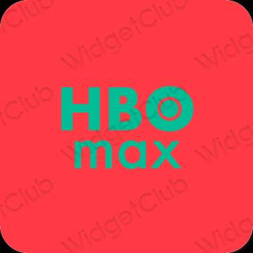 Естетски неон пинк HBO MAX иконе апликација