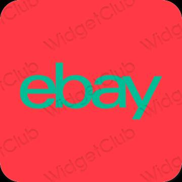 Aesthetic purple eBay app icons