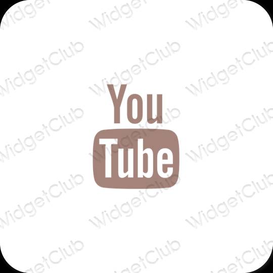 Icônes d'application Youtube esthétiques