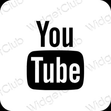 Esthetische Youtube app-pictogrammen