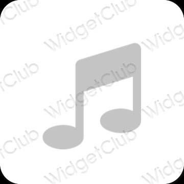 Esthetische Music app-pictogrammen